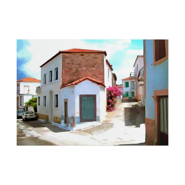 101875-545.jpg Village Lesbos Mytilene Greece Poster