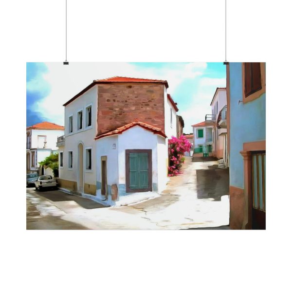 101875-546.jpg Village Lesbos Mytilene Greece Poster