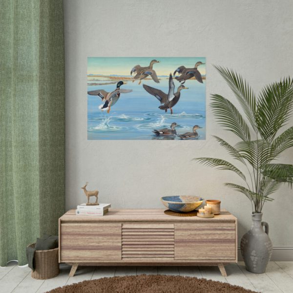 101875-553.jpg Vintage Ducks Art Poster