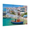 Greek Coastal Town Poster