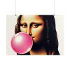 101875-586.jpg Mona Lisa With Bubblegum Poster