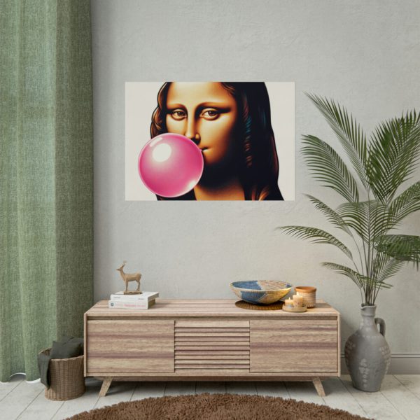 101875-588.jpg Mona Lisa With Bubblegum Poster