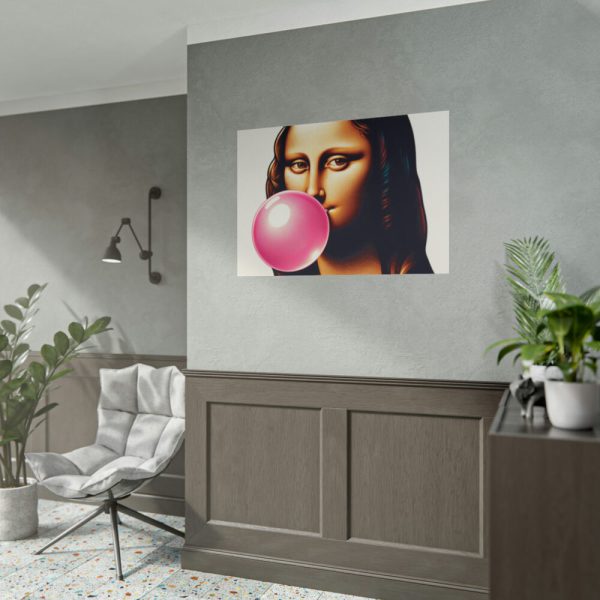 101875-589.jpg Mona Lisa With Bubblegum Poster
