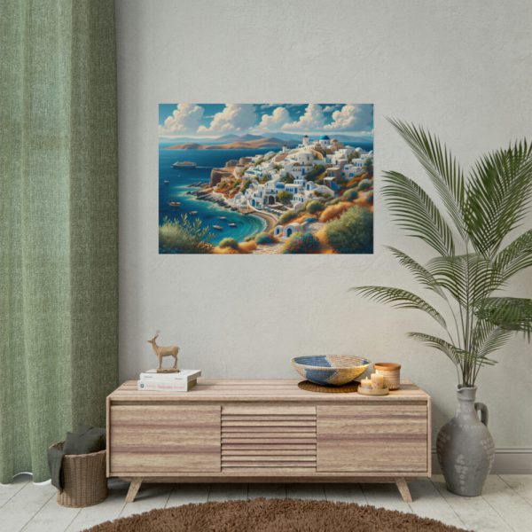101875-603.jpg Greek Island With Sea Landscape Poster