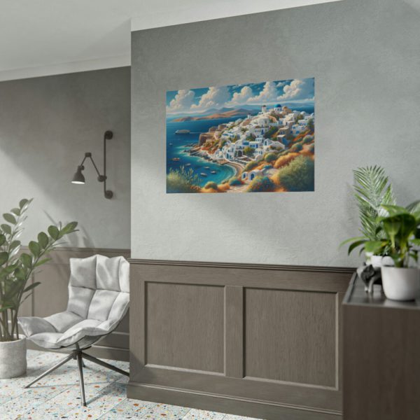 101875-604.jpg Greek Island With Sea Landscape Poster