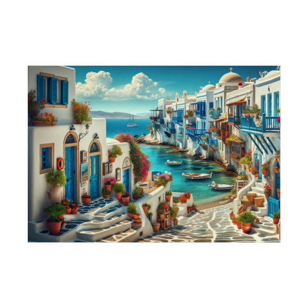 101875-605.jpg Greek Island Scene Poster