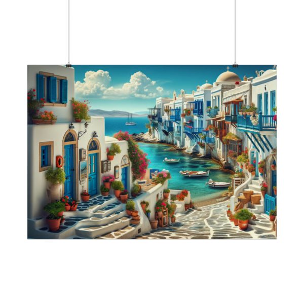 101875-606.jpg Greek Island Scene Poster