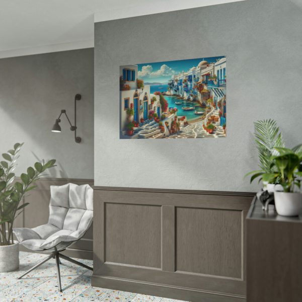 101875-609.jpg Greek Island Scene Poster