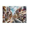 101875-610.jpg Greek Street With Flowers Poster