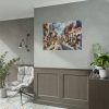 101875-614.jpg Greek Street With Flowers Poster