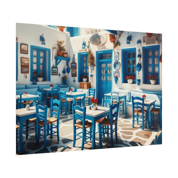 Blue Tavern in Greece Poster