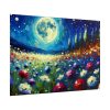 101875-652.jpg Moonlit Field of Colorful Flowers Poster