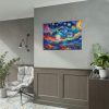 101875-669.jpg Dynamic and Vibrant Starry Sky Poster