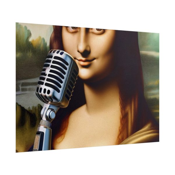 101875-672.jpg Mona Lisa Reimagined as a Singer Poster