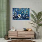 Blue Floral Seamless Pattern Poster - Image 14