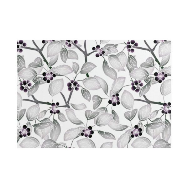 101875-75.jpg Grey Floral Pattern Poster