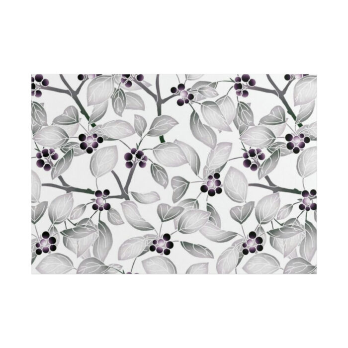 Grey Floral Pattern Poster - Image 11