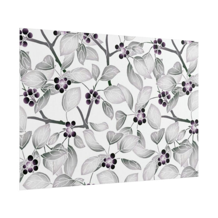 Grey Floral Pattern Poster - Image 13