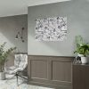 101875-79.jpg Grey Floral Pattern Poster