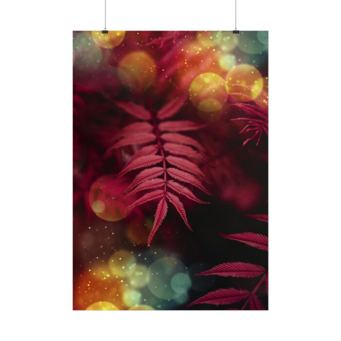 Fern, Plant, Bokeh, Glare, Tulips Poster - Image 12