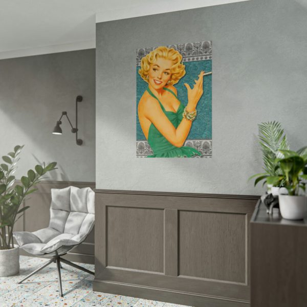 101894-104.jpg Retro Smoking Lady Poster