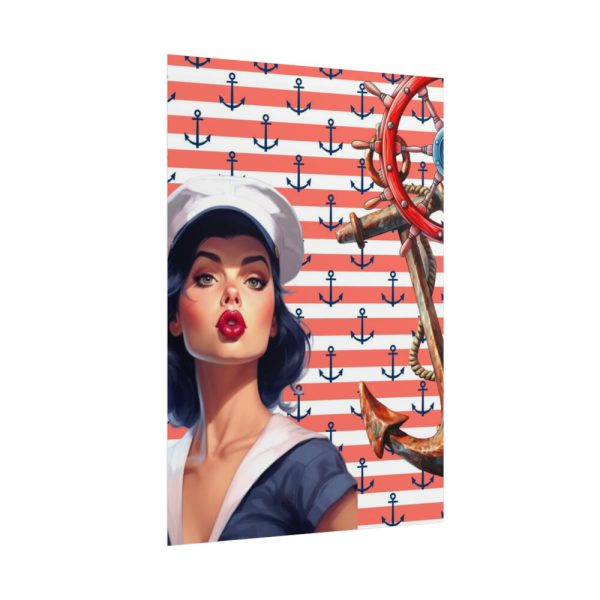 101894-112.jpg Nautical Pinup Girl I Poster