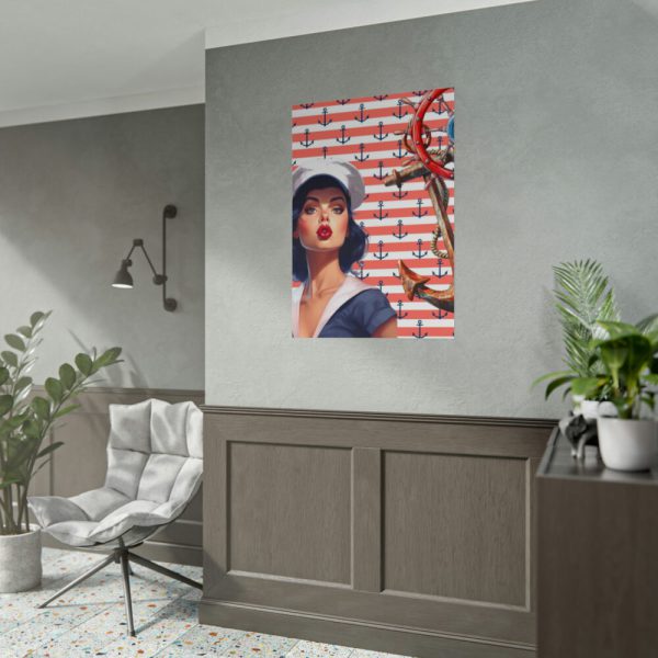101894-114.jpg Nautical Pinup Girl I Poster