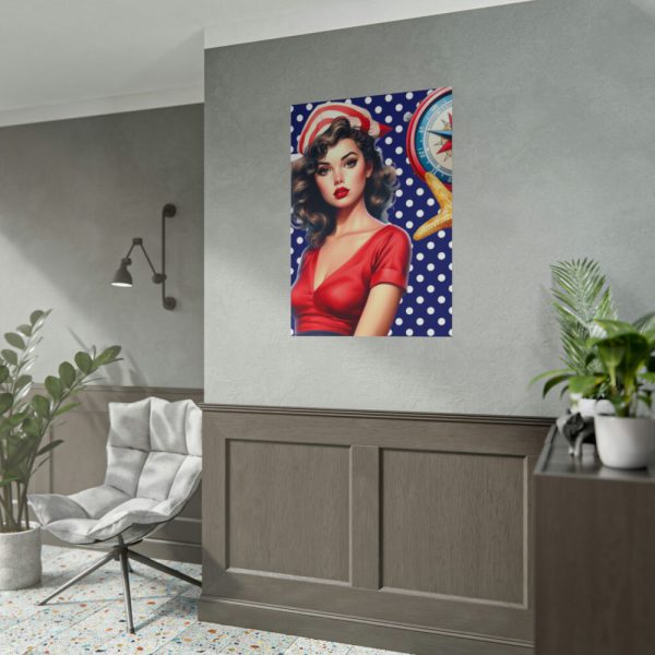 101894-119.jpg Nautical Pinup Girl II Poster