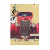 101894-121.jpg Car And Woman Vintage Poster