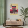 101894-123.jpg Car And Woman Vintage Poster