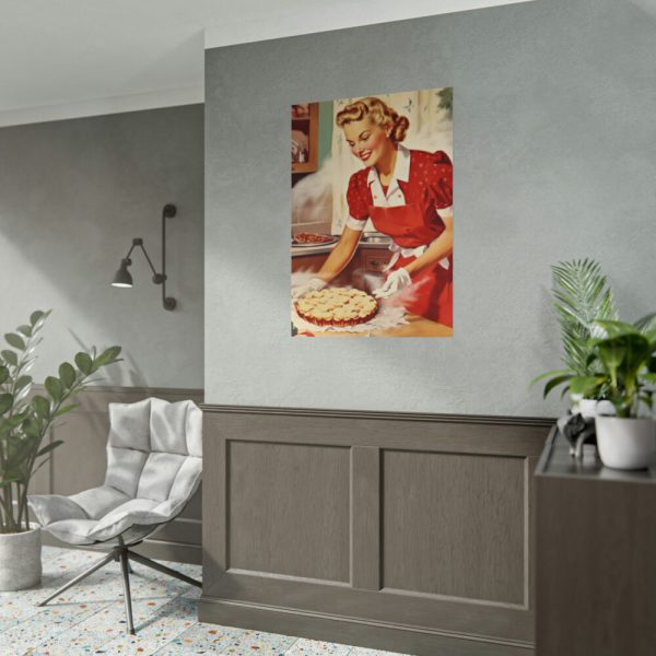 101894-129.jpg Christmas Woman From 1950 Poster