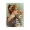 101894-130.jpg Vintage Beer Woman Poster