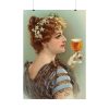 101894-131.jpg Vintage Beer Woman Poster