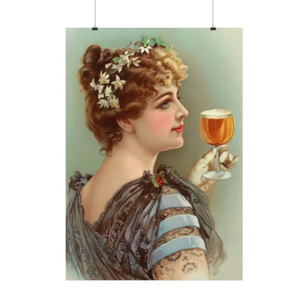 101894-131.jpg Vintage Beer Woman Poster