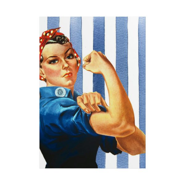 Retro Woman We Can Do It Poster