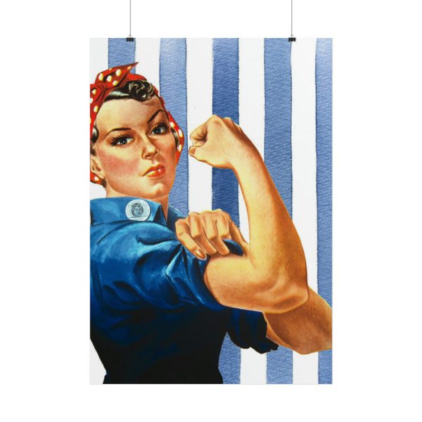 Retro Woman We Can Do It Poster