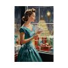 101894-170.jpg Retro 1950s Lady Christmas Poster