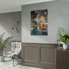 101894-174.jpg Retro 1950s Lady Christmas Poster