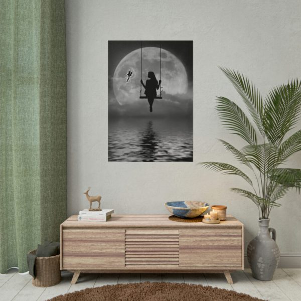 101894-18.jpg Woman On Swing Poster