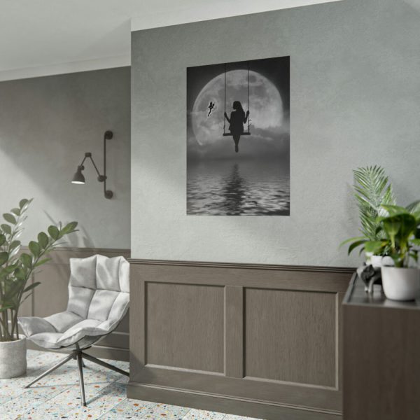 101894-19.jpg Woman On Swing Poster