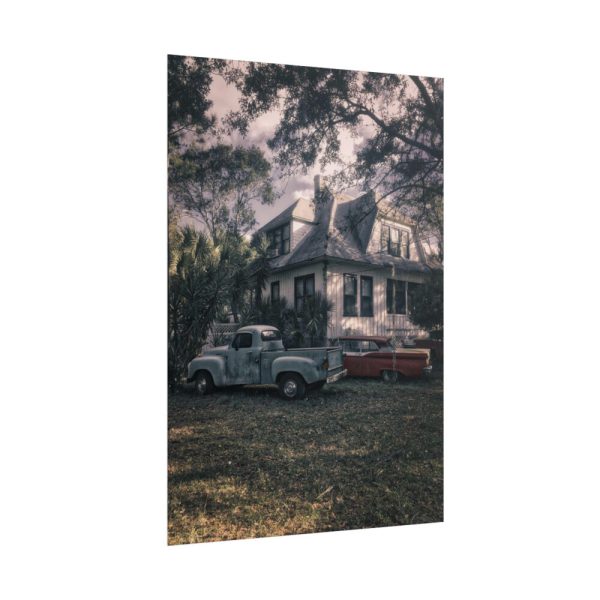 Old Retro Automobile Poster