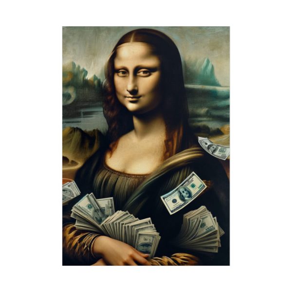 101894-235.jpg Mona Lisa With Cash Poster