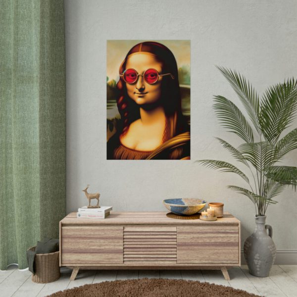 101894-243.jpg Mona Lisa Wearing Sunglasses Poster