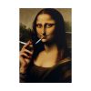 101894-250.jpg Mona Lisa Casually Smoking Cigarette Poster
