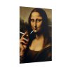 101894-252.jpg Mona Lisa Casually Smoking Cigarette Poster