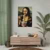 101894-258.jpg Mona Lisa Eating Instant Noodles Poster