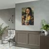 101894-259.jpg Mona Lisa Eating Instant Noodles Poster