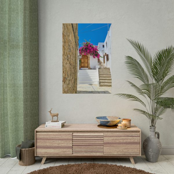 Street In Lindos Poster