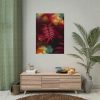 101894-3.jpg Fern, Plant, Bokeh, Glare, Tulips Poster