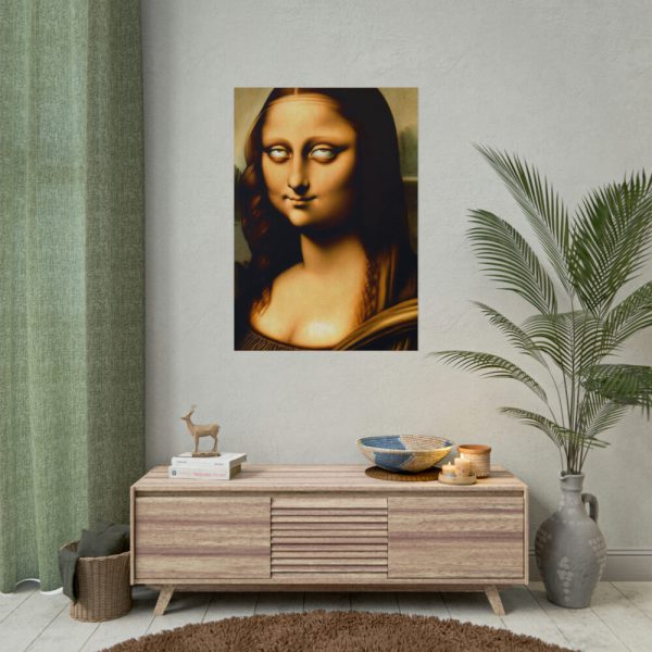 101894-313.jpg Mona Lisa With a Humorous Twist Poster